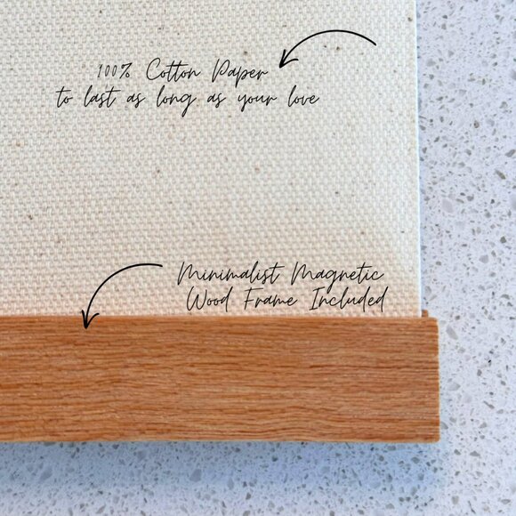 Nourished by Love – Two Babies, Twice as Strong Minimalist Drawing 8x12 Cotton - Picture 2 of 3